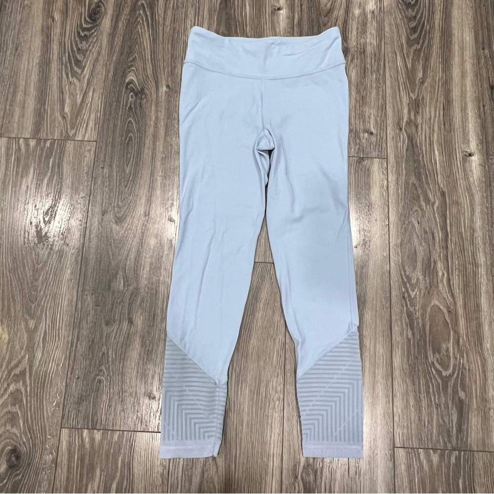 🍎 3/$30 Athleta Girl High Rise FLocked Chit Chat Blue Tight Leggings